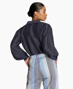 Munthe Blouse Mavender Donker Blauw*Dames Blouses