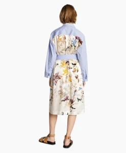 Munthe Midi Jurk Masseila Blauw*Dames Jurken