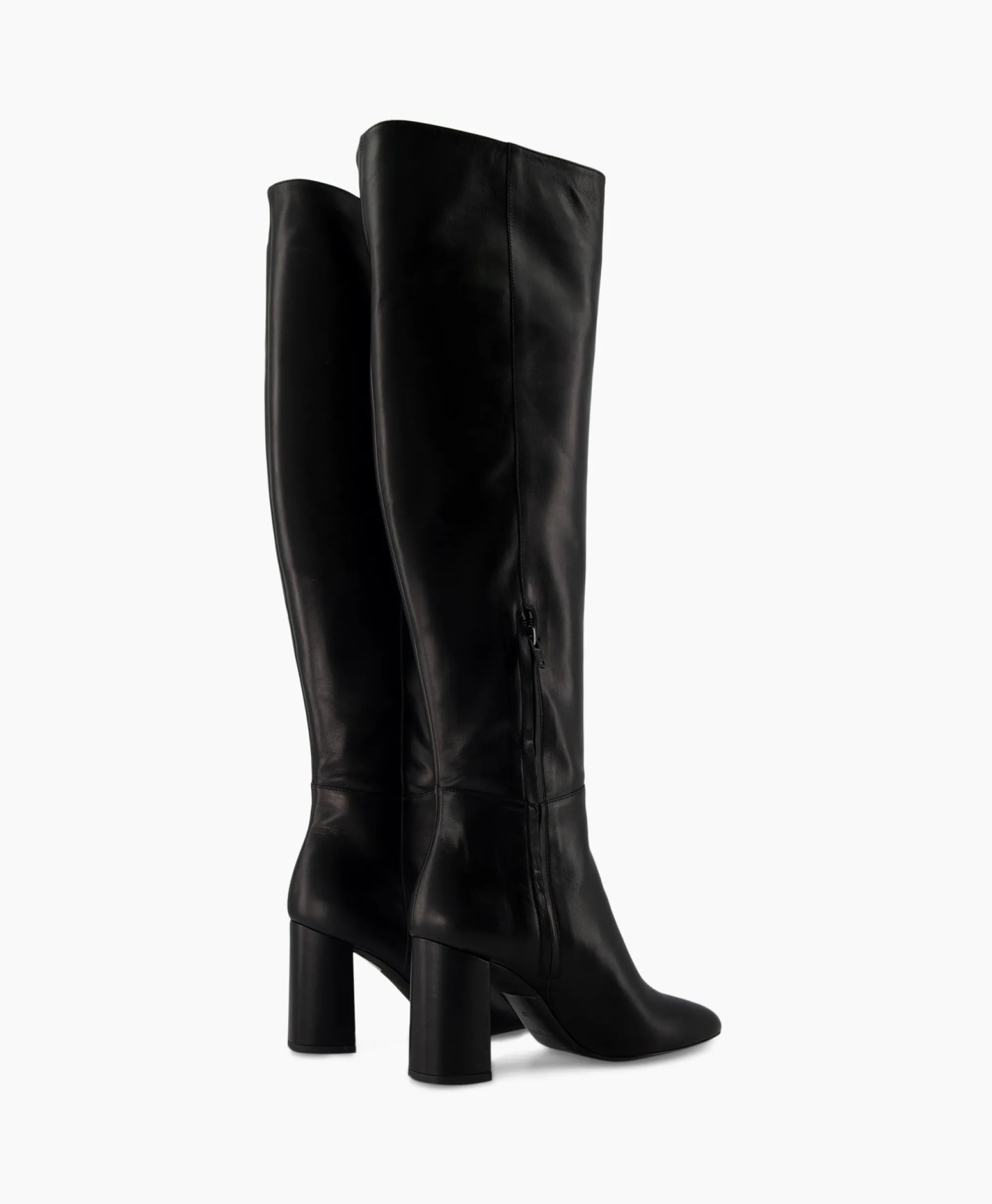 Natan Schoenen Langelaars Duniazwart*Dames Laarzen