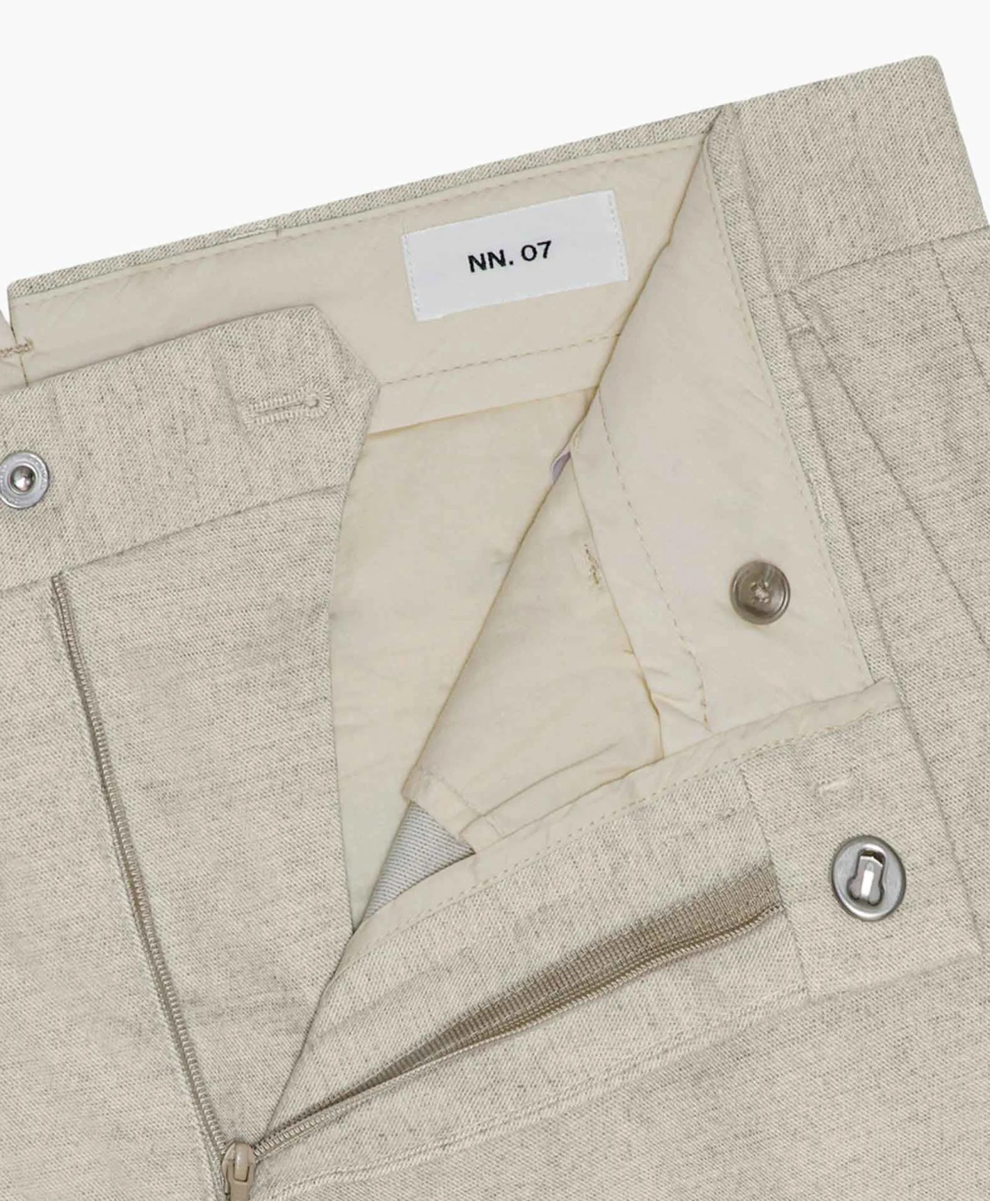 Nn07 Broek Theo 1067 Beige*Heren Broeken