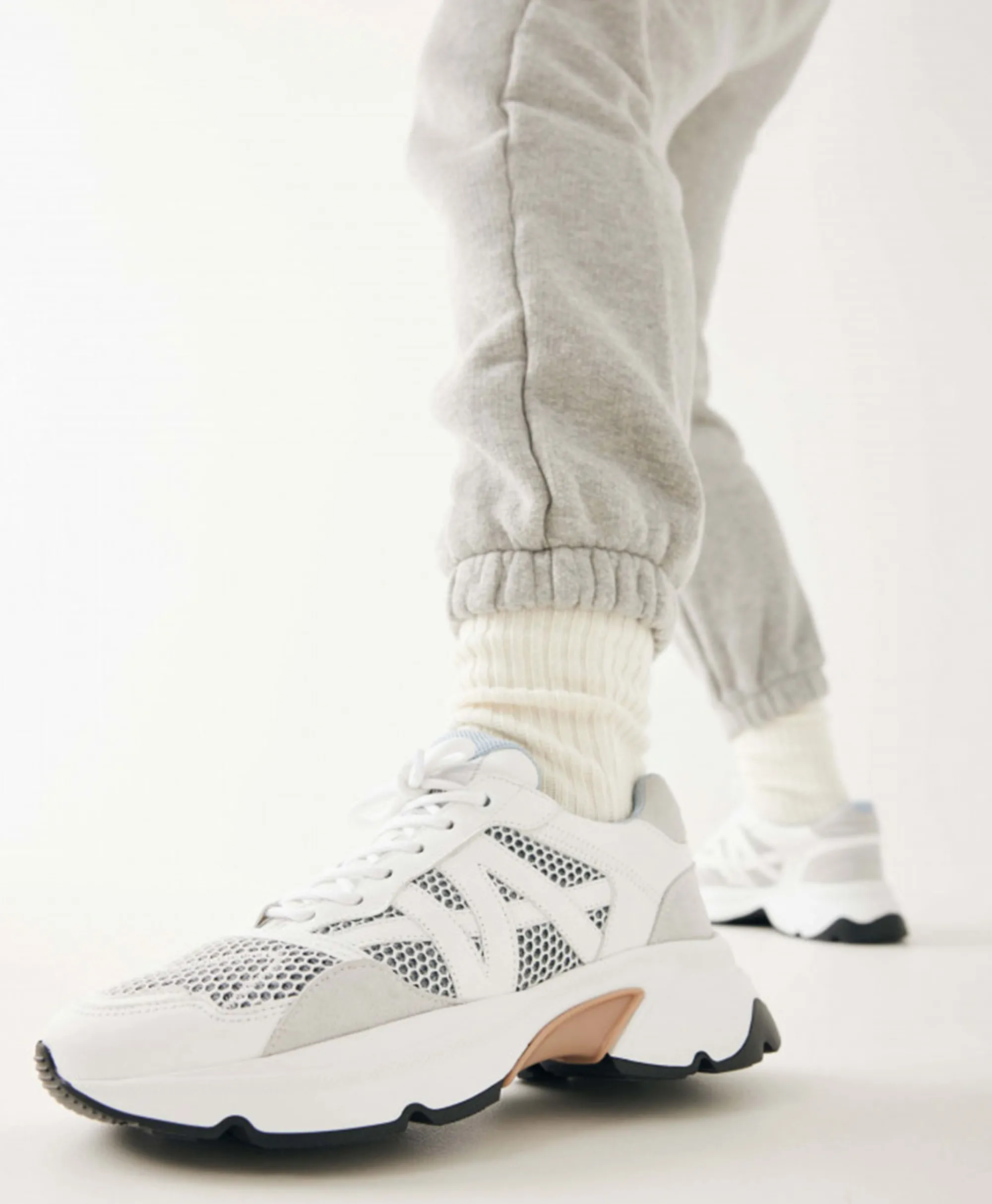 Nubikk Sneaker Ross Trek Wit*Dames Sneakers