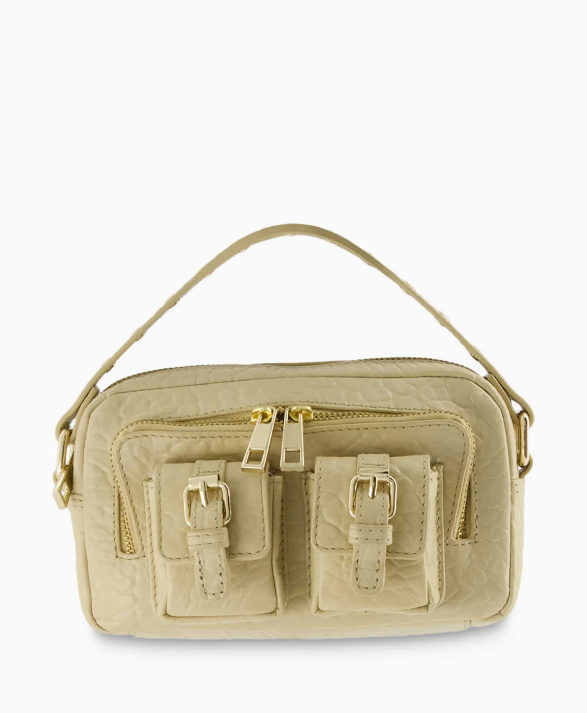 Nunoo Bags Schouder / Hand Tas Helena Buckle New Zealand Beige*Dames Tassen