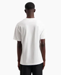 Olaf Hussein T-Shirt Korte Mouw Block Wit*Heren T-Shirts