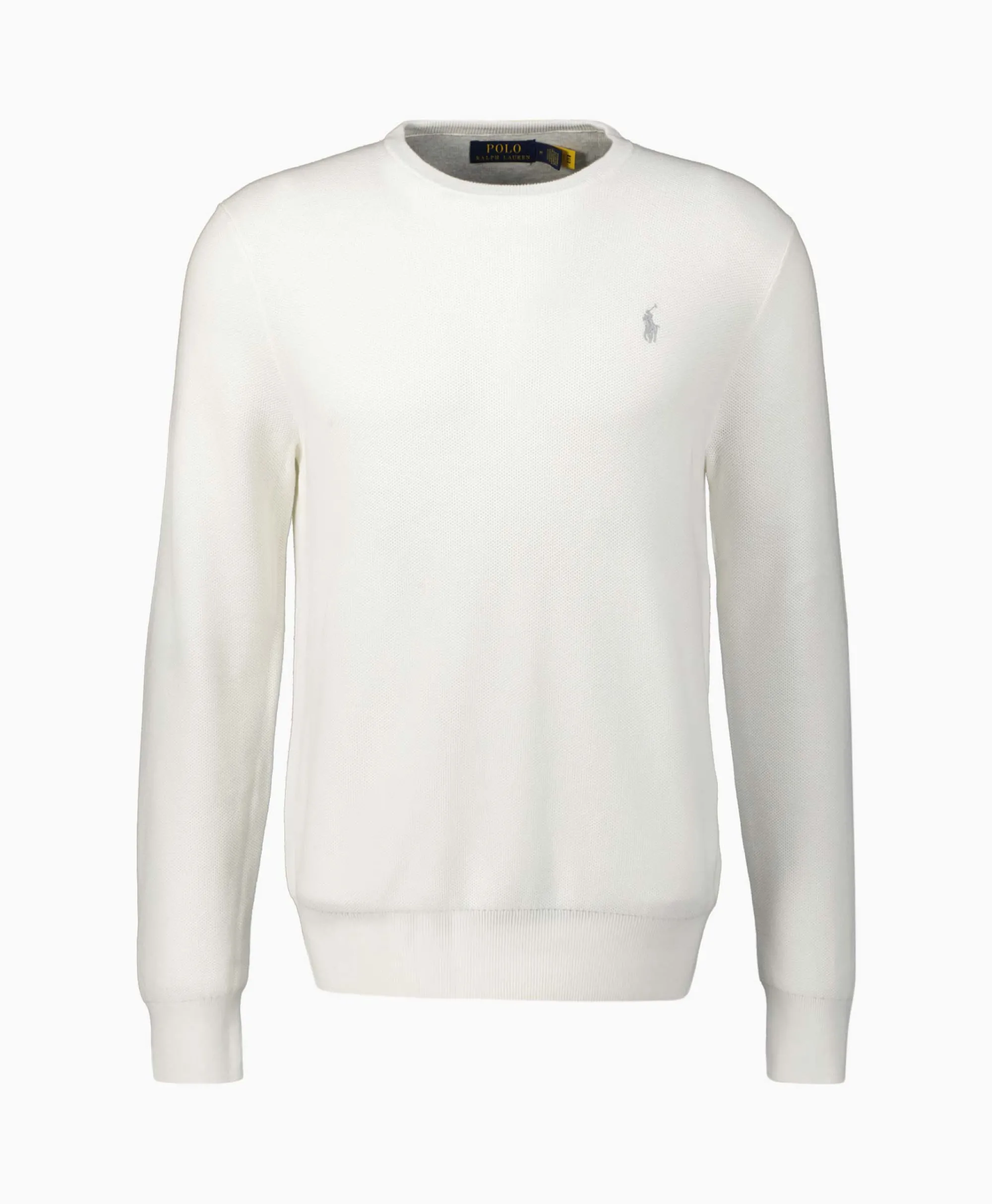 Ralph Lauren Pullover Cotton Long Sleeve Wit*Heren Truien