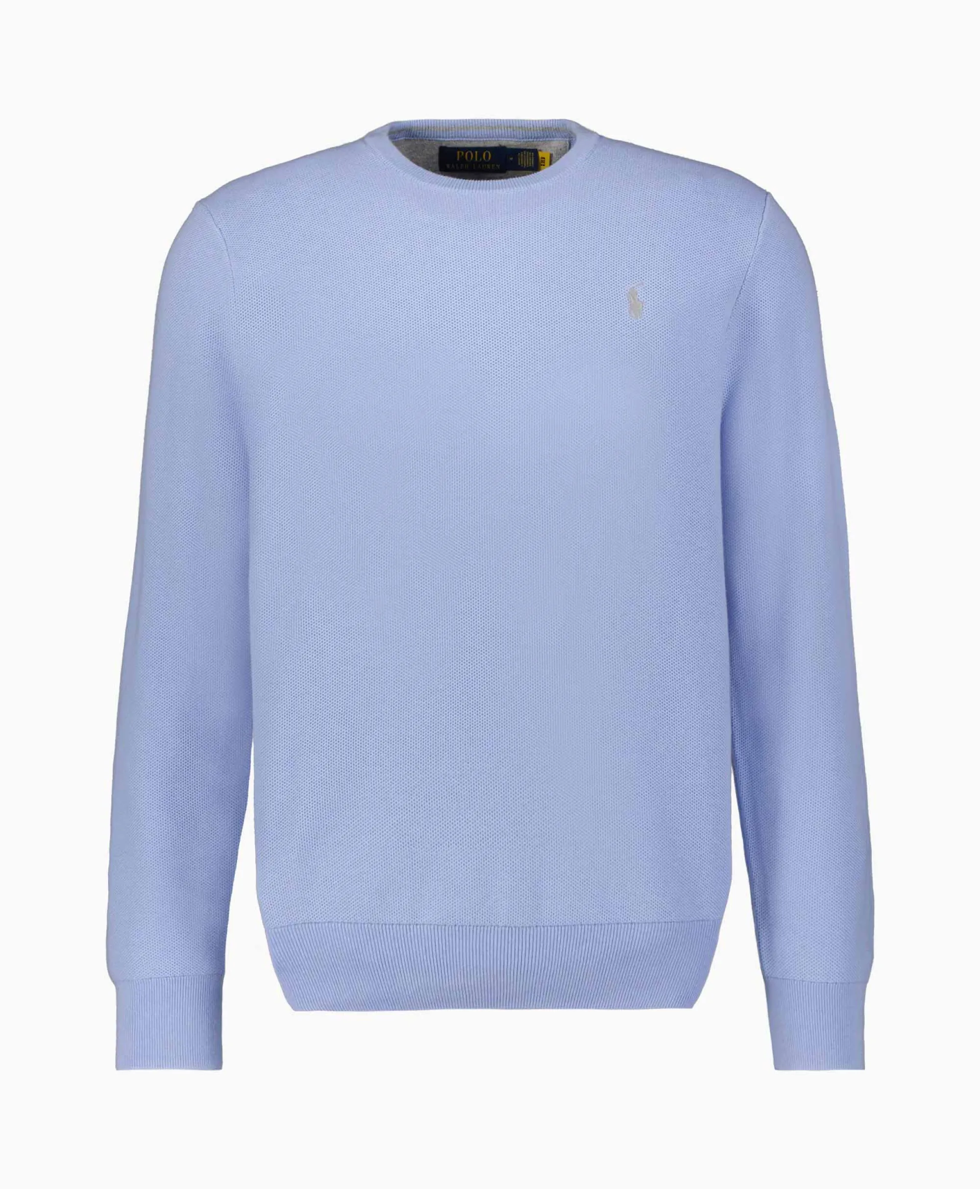 Ralph Lauren Pullover Cotton Long Sleeve Licht Blauw*Heren Truien