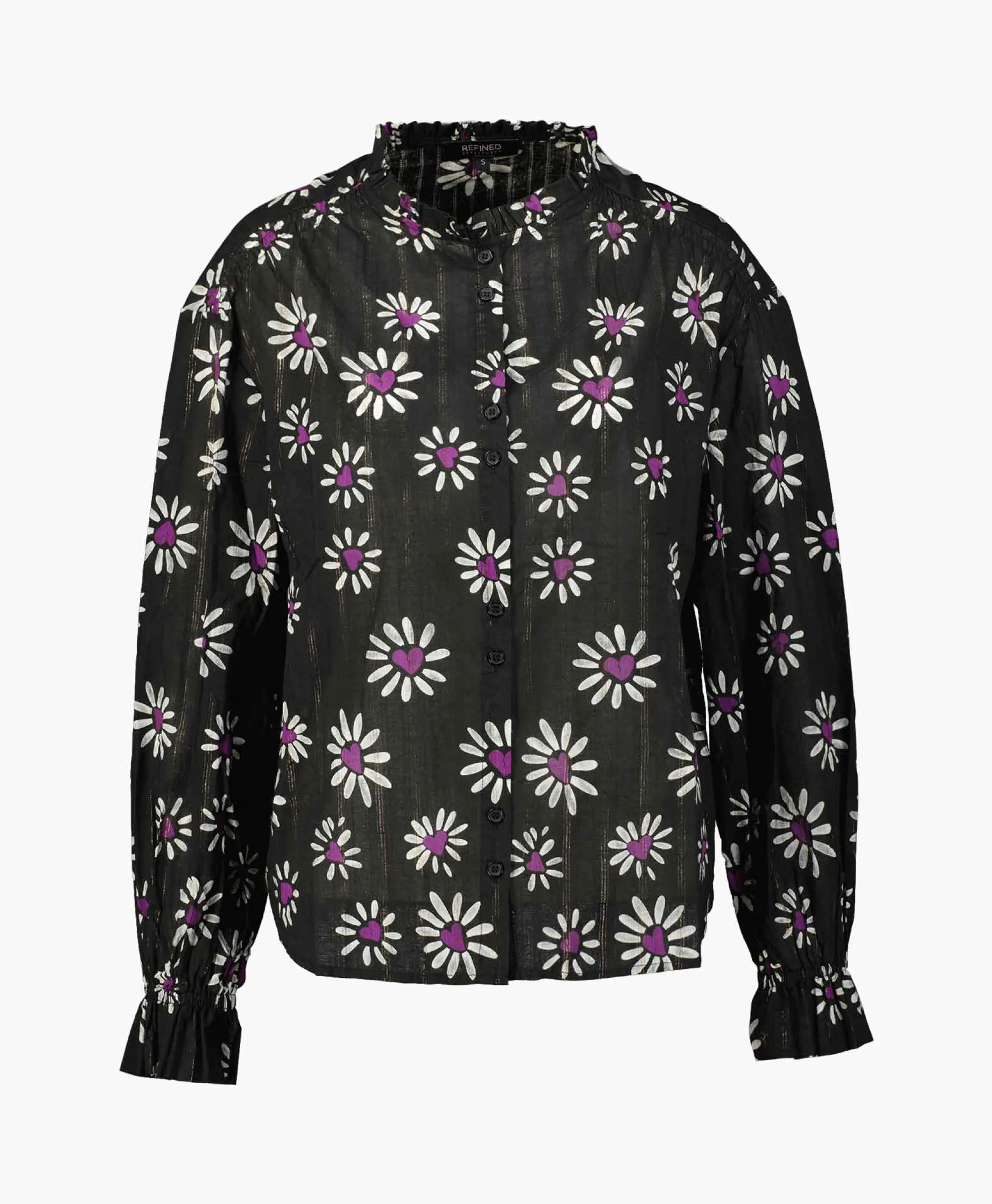 Refined Department Blouse Ace Zwart*Dames Blouses