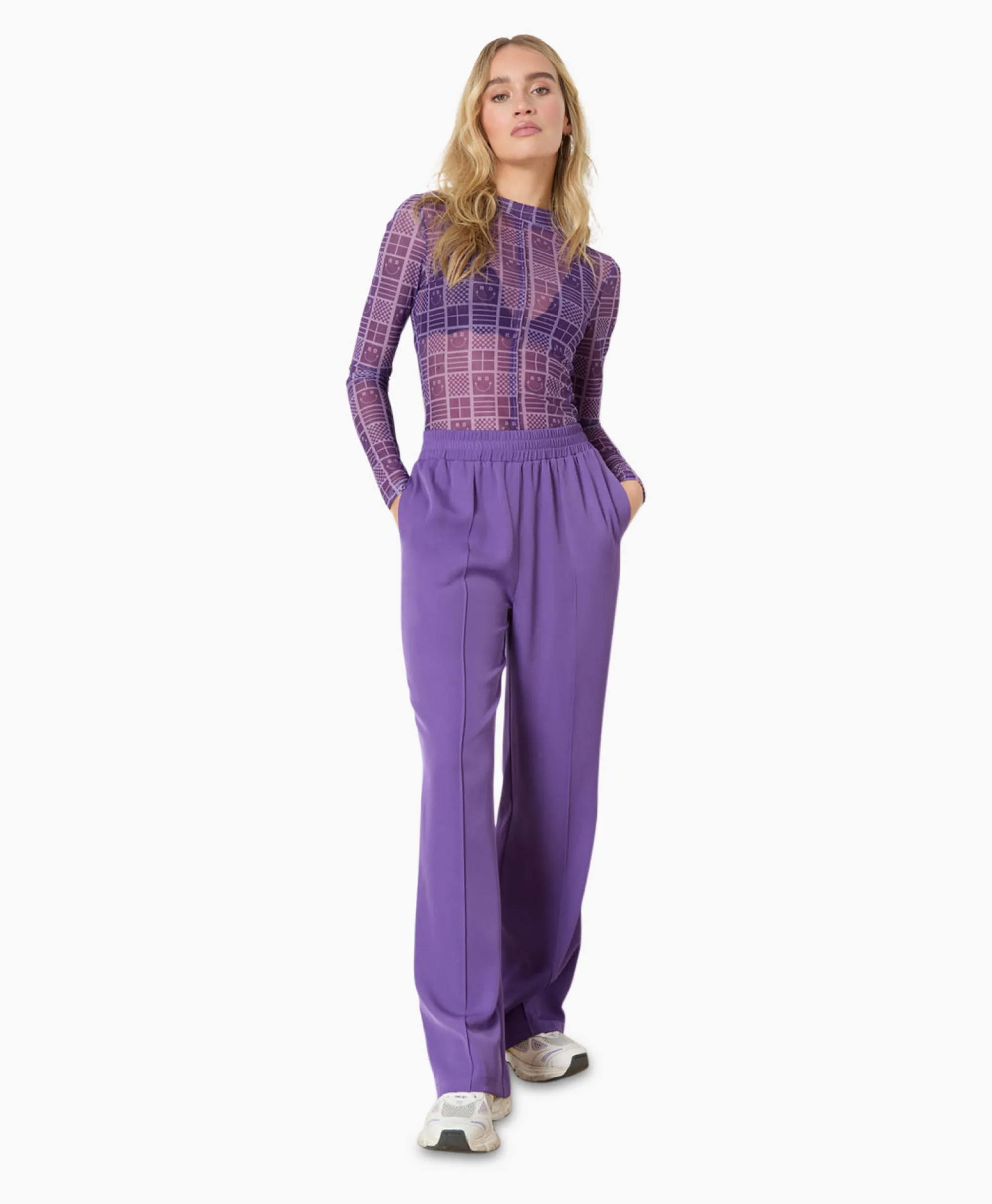 Refined Department Joggingbroek Dion Paars*Dames Broeken