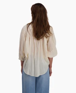 Sea Me Happy Blouse Balloon Beige*Dames Blouses