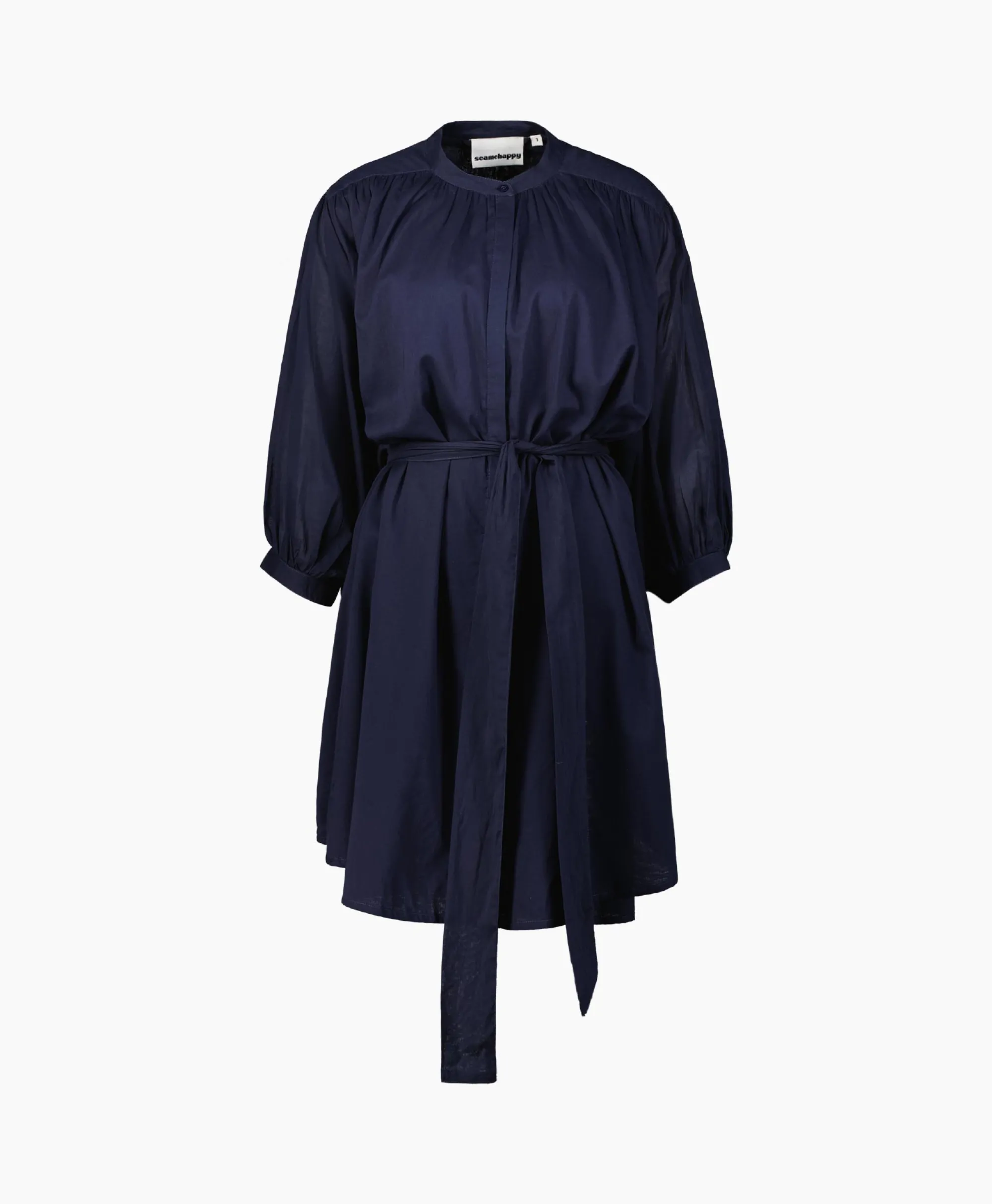 Sea Me Happy Mini Jurk Balloon Short Double Layered Donker Blauw*Dames Jurken