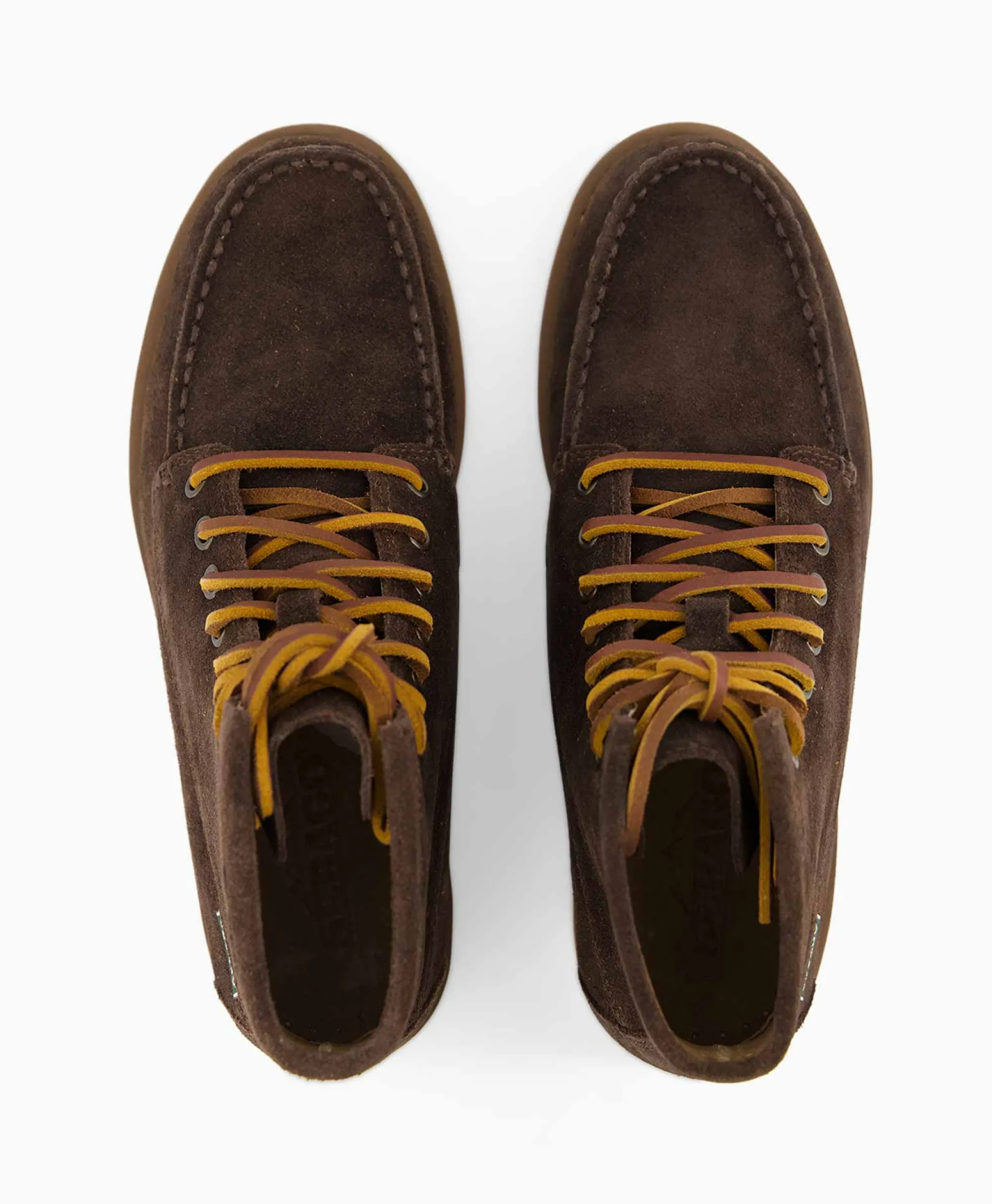 Sebago Veterboot Tala High Oiled Suede Donker Bruin*Heren Laarzen