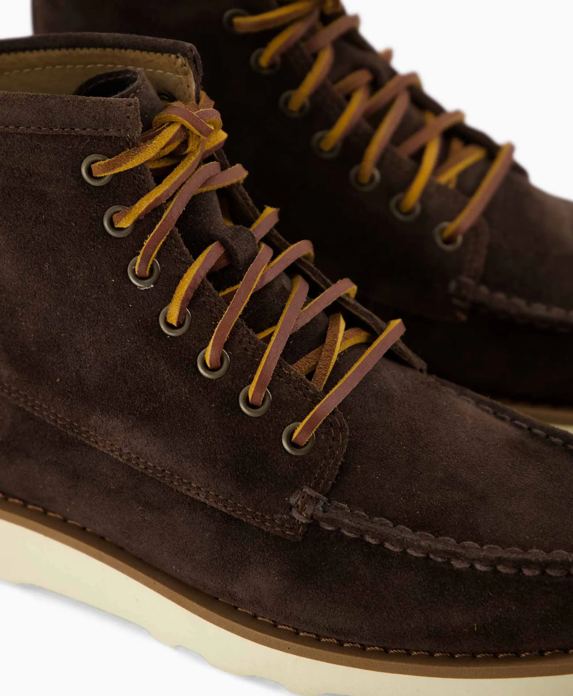 Sebago Veterboot Tala High Oiled Suede Donker Bruin*Heren Laarzen