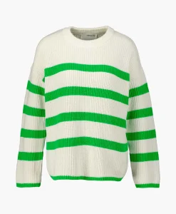 Selected Femme Gebreide Trui Bloomie Ls Knit O-Neck B Noos Off White*Dames Truien