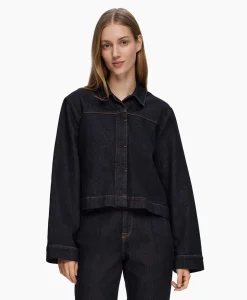 Selected Femme Jack Lisa Boxy Denim Jacket D2 Donker Blauw*Dames Jassen