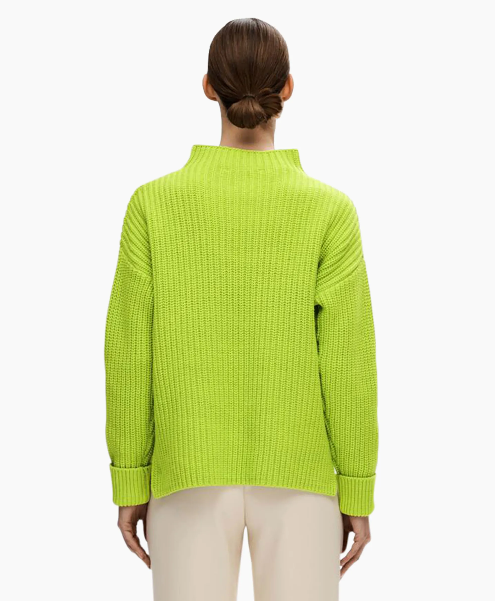 Selected Femme Pullover Selma Ls Knit Noos Groen*Dames Truien
