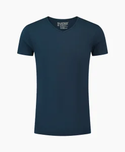 Slater T-Shirt 6610 Donker Blauw*Heren T-Shirts