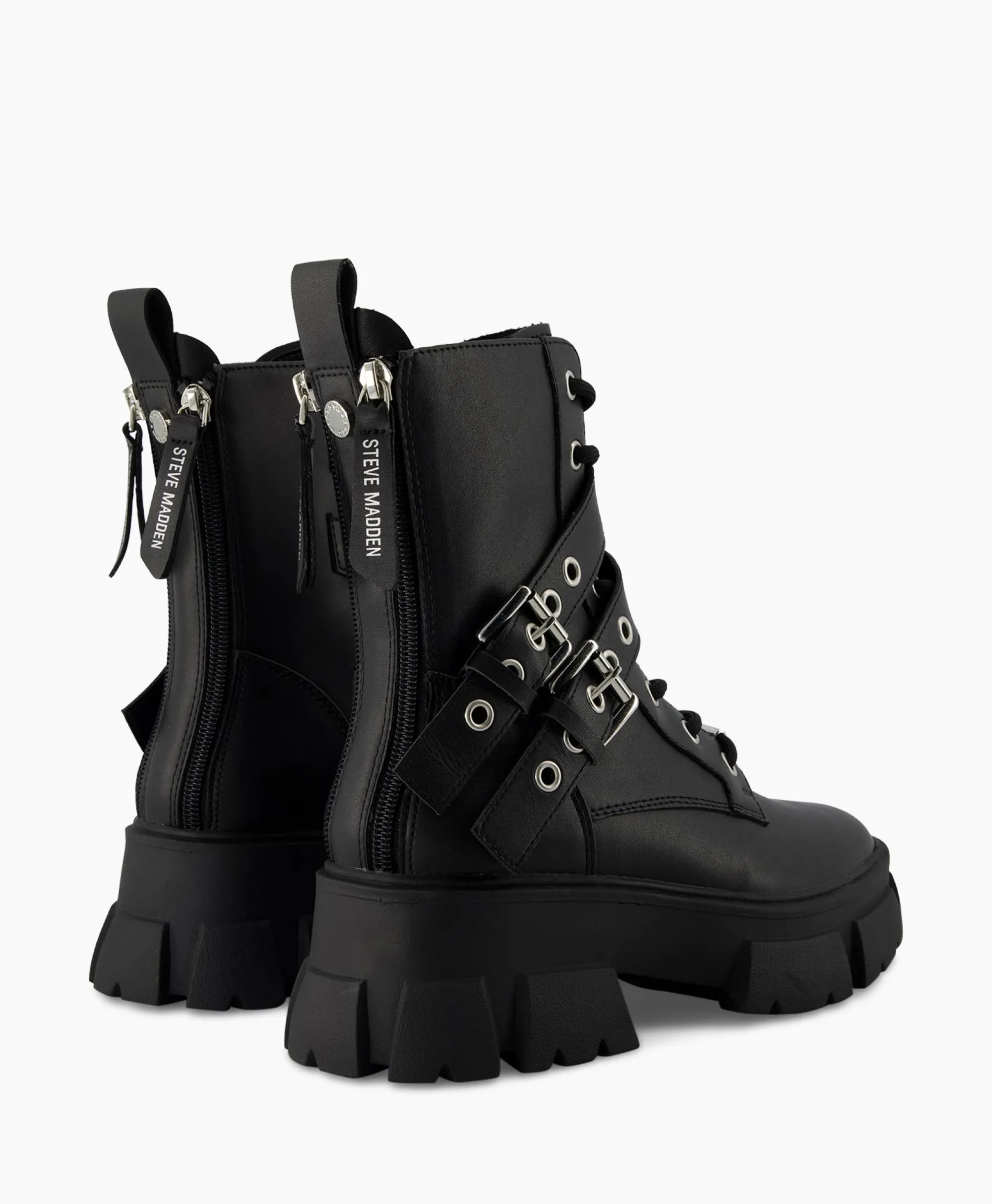 Steve Madden Enkellaars Traction Zwart*Dames Laarzen