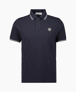 Stone Island Polo 2Sc18 Blauw*Heren Polo's