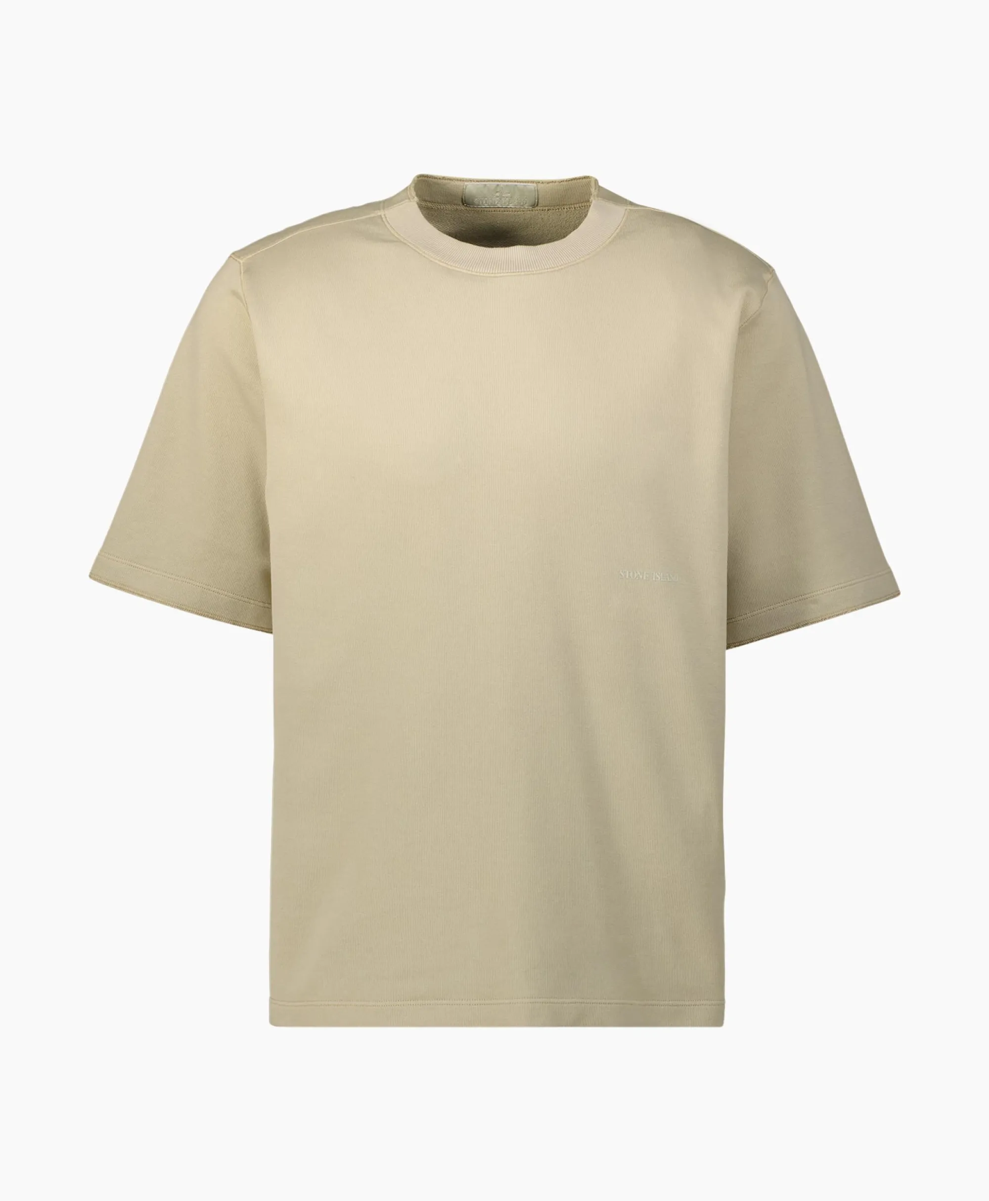 Stone Island T-Shirt 222F3 Ghost Piece Beige*Heren T-Shirts