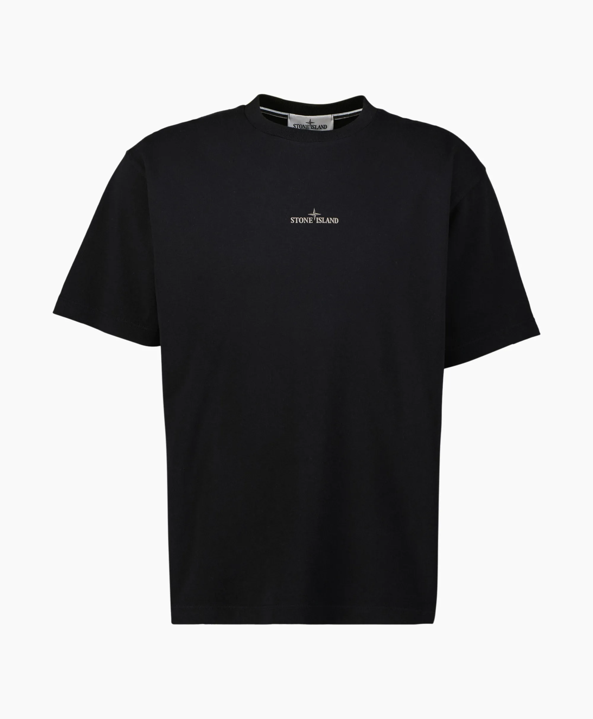 Stone Island T-Shirt 2Rce6 Zwart*Heren T-Shirts