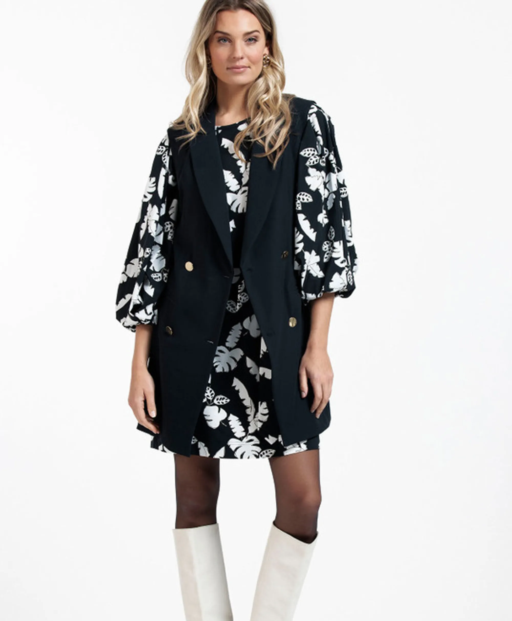 Studio Anneloes Blazer Jazzy Bonded Donker Blauw*Dames Gilets