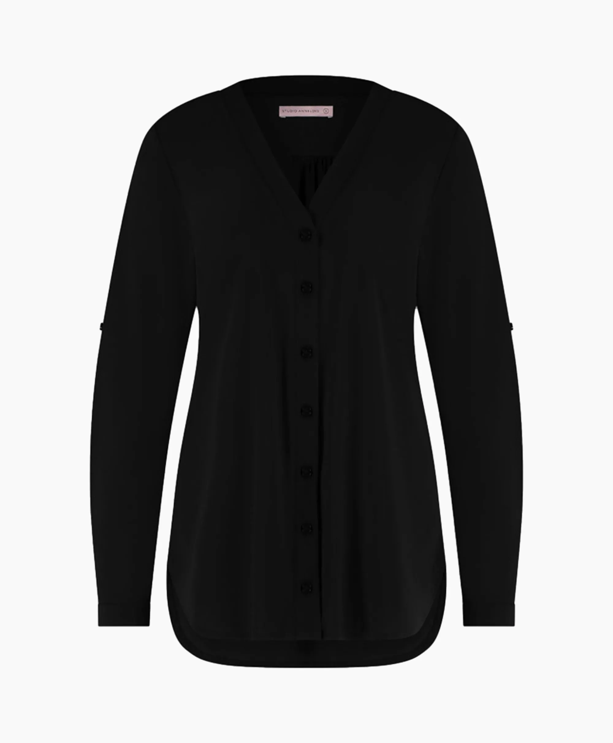 Studio Anneloes Blouse Evi Zwart*Dames Blouses