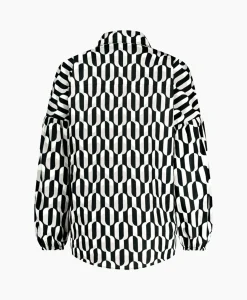 Studio Anneloes Blouse Havana Coffee Beans Zwart Dessin*Dames Blouses