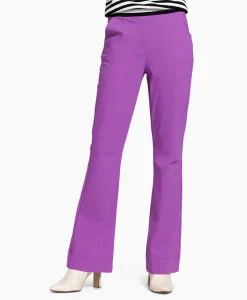 Studio Anneloes Broek Flair Bonded Trousers Paars*Dames Broeken