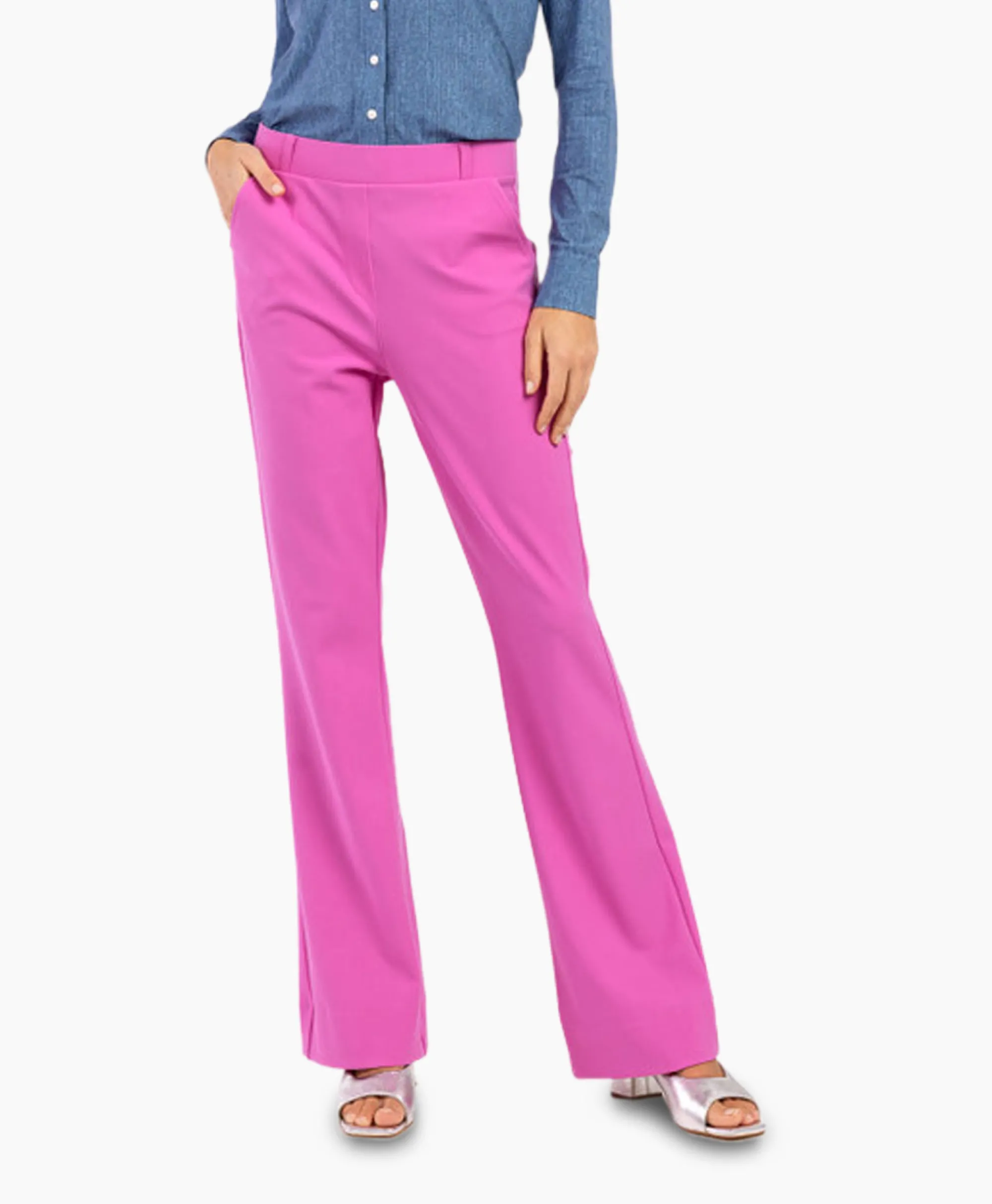 Studio Anneloes Broek Flair Bonded Trousers Lila*Dames Broeken