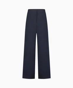 Studio Anneloes Broek Holly Bonded Trousers Donker Blauw*Dames Broeken