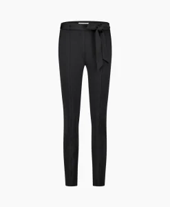 Studio Anneloes Broek Katlyn Shiny Bnd Trousers Zwart*Dames Broeken