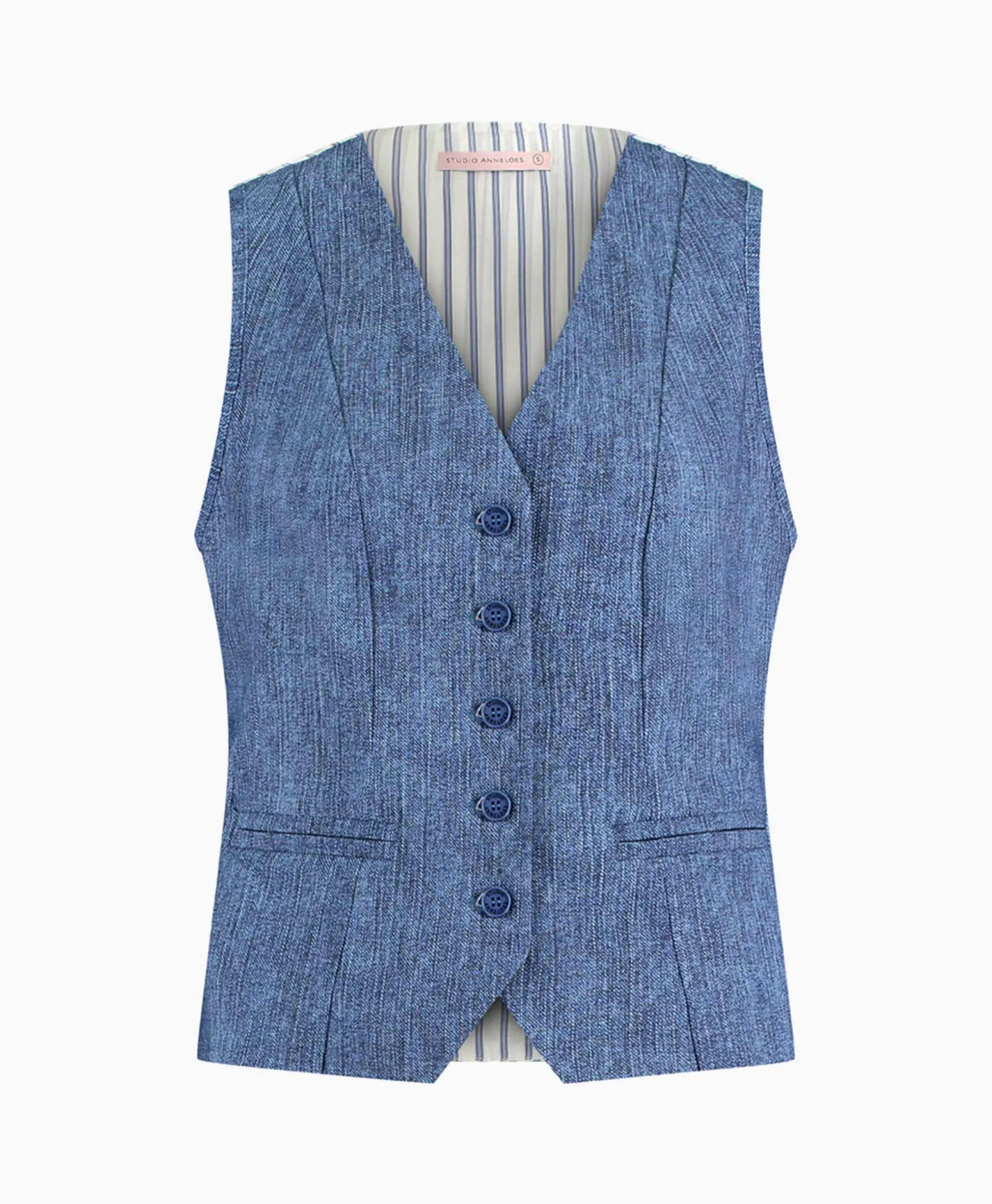 Studio Anneloes Gilet Bruno Jeans*Dames Gilets