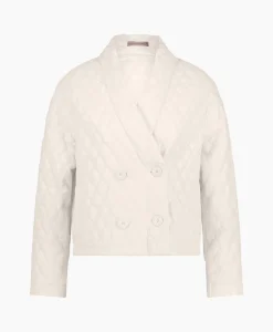 Studio Anneloes Jack James Quilted Leather Jacket Off White*Dames Jassen