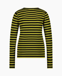 Studio Anneloes Pullover Luna Stripe Zwart Dessin*Dames Truien