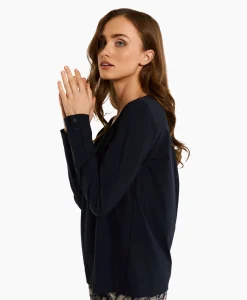 Studio Anneloes Top & T-Shirt Lesley Shirt Donker Blauw*Dames T-Shirts & Tops