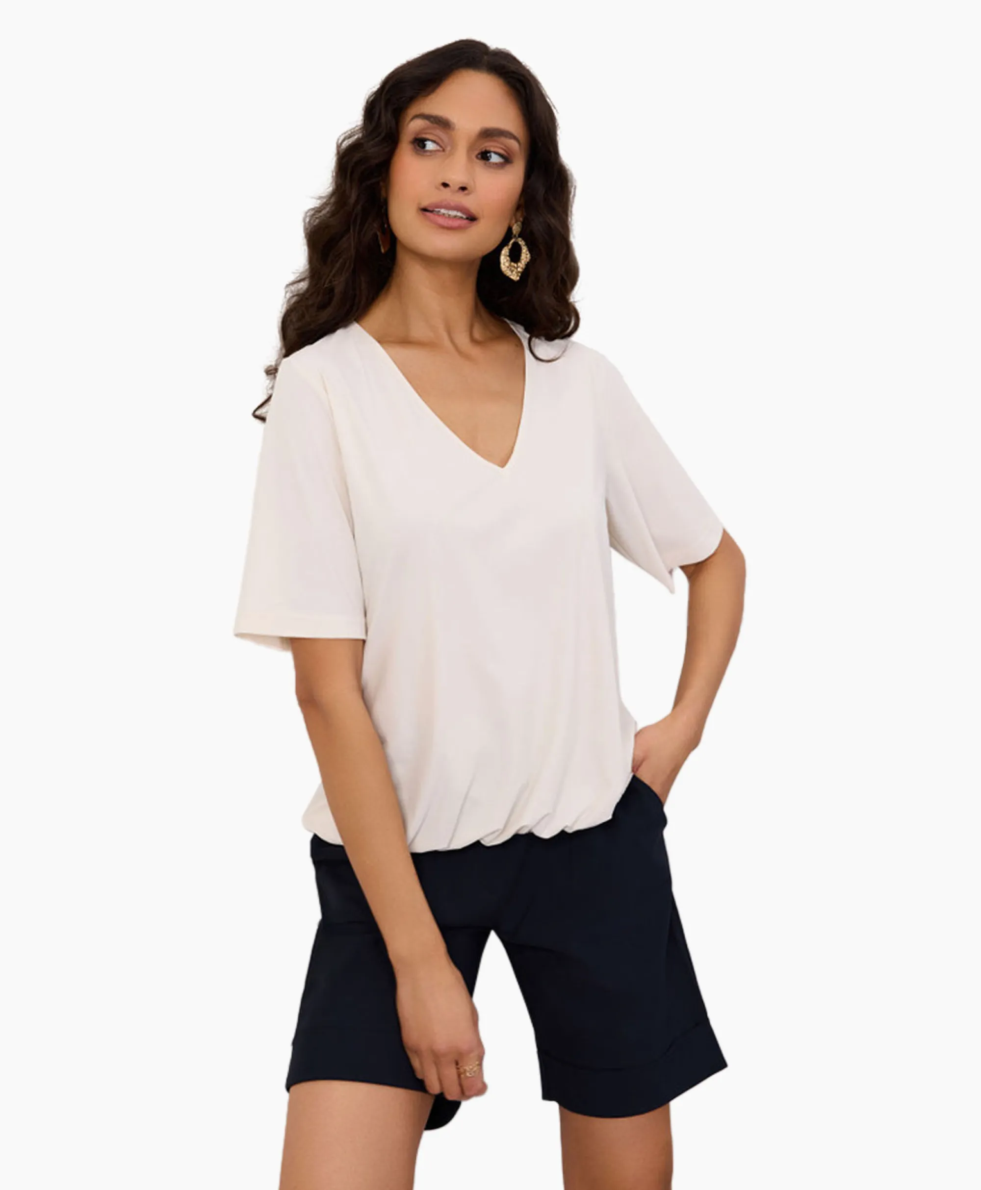 Studio Anneloes Top & T-Shirt Vicky Shirt Off White*Dames T-Shirts & Tops