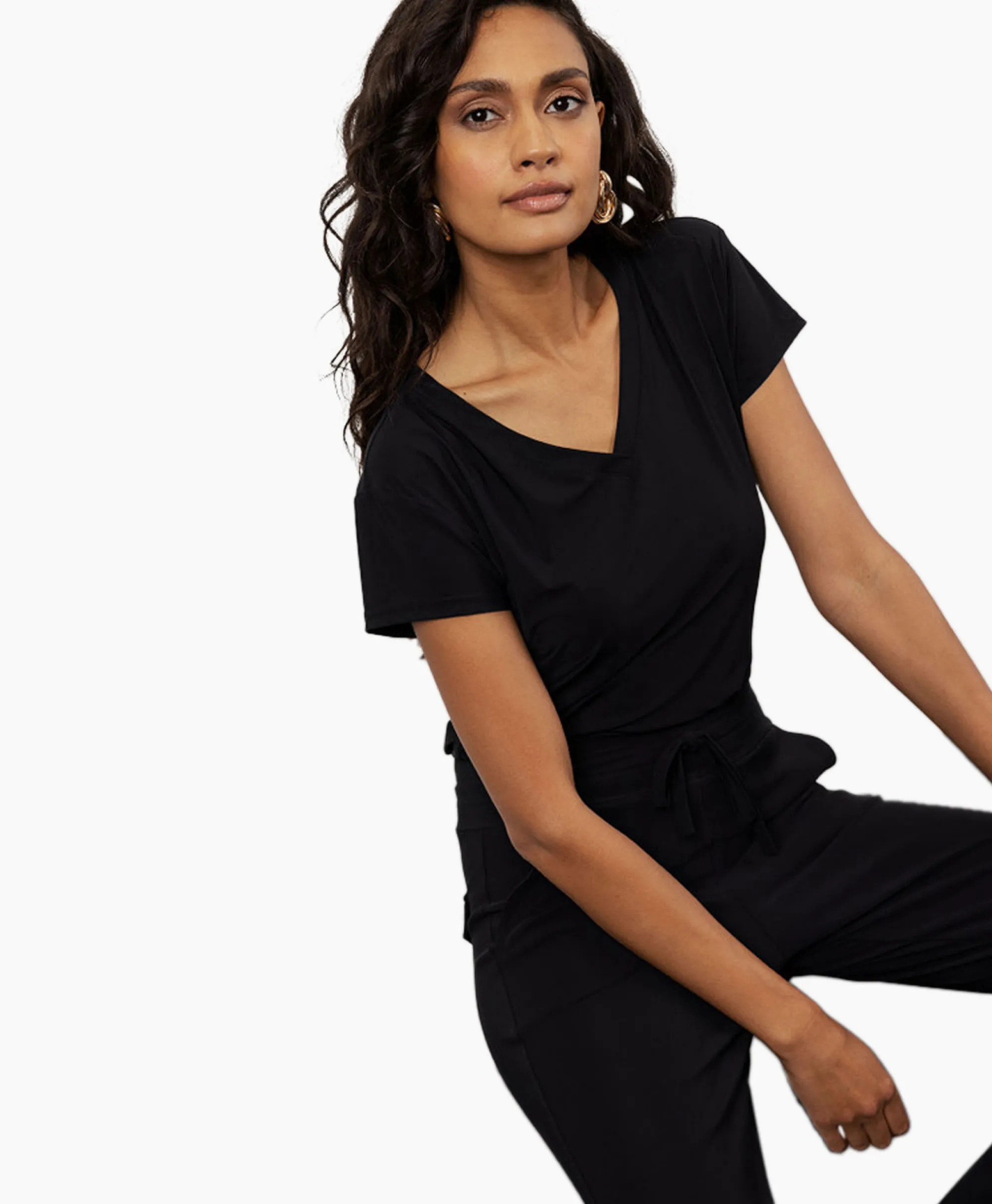 Studio Anneloes Top & T-Shirt Roller Shirt Zwart*Dames T-Shirts & Tops