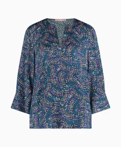 Studio Anneloes Top Arletta Satin Brench Combo L*Dames T-Shirts & Tops