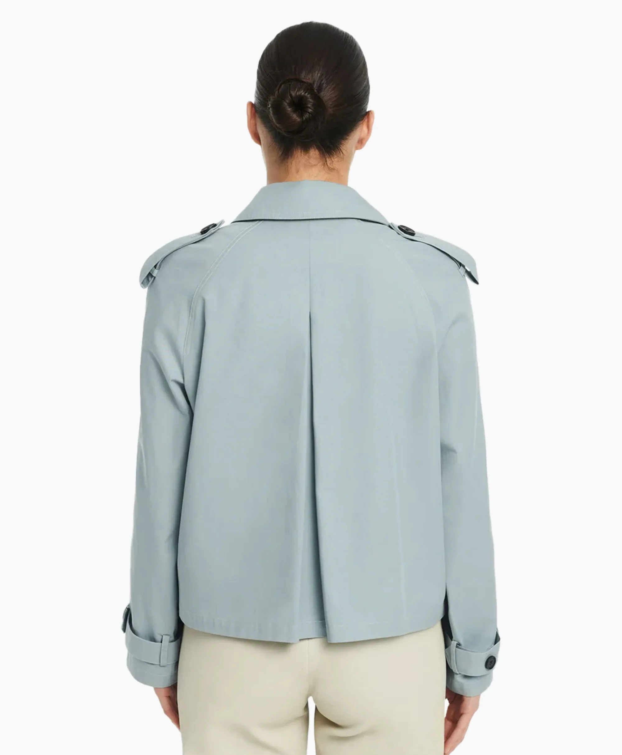 Studioar By Arma Mantel Samora Cotton Twill Blauw*Dames Jassen