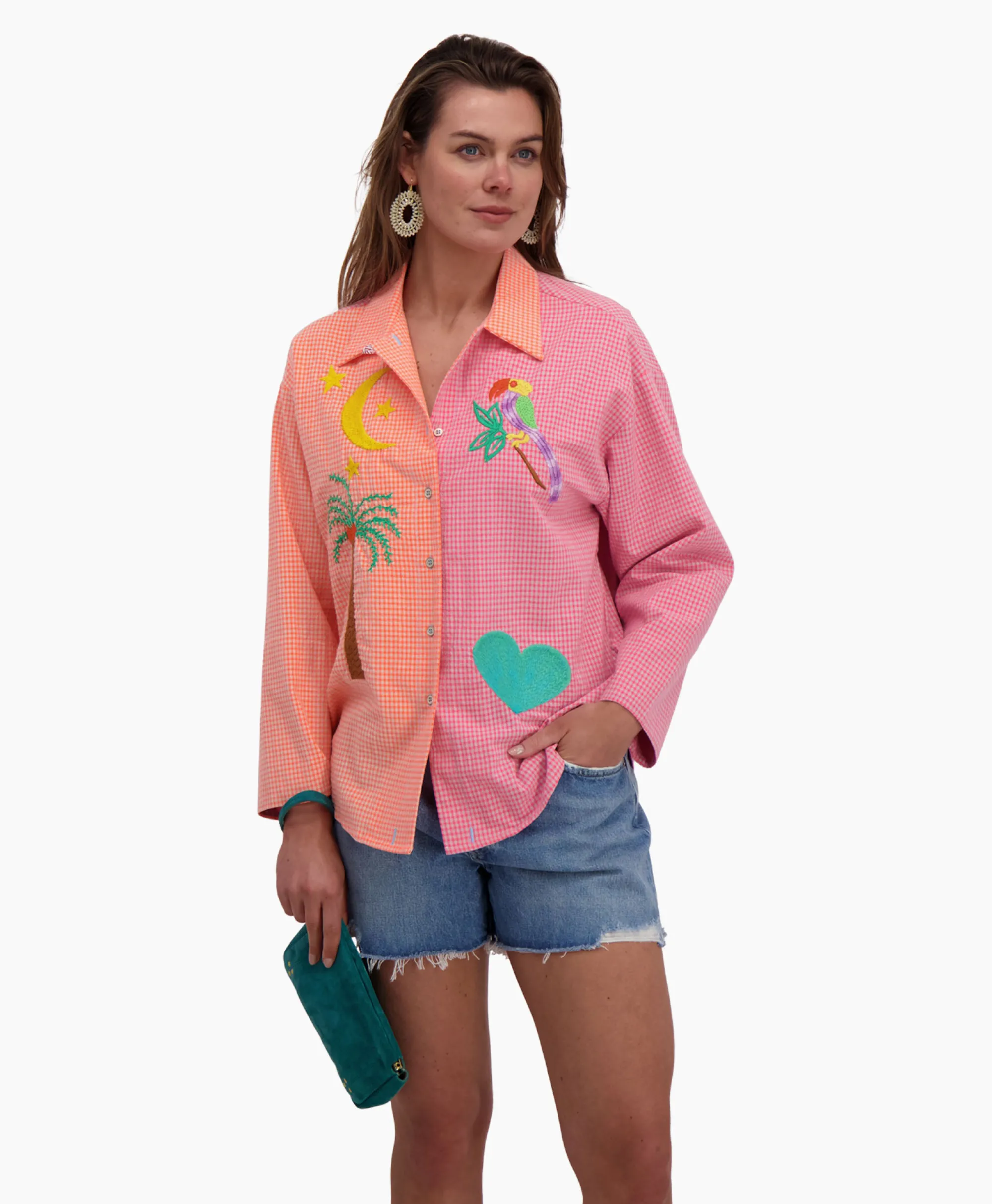 Susanna Blu Blouse Gardenia Gb3 Pink*Dames Blouses