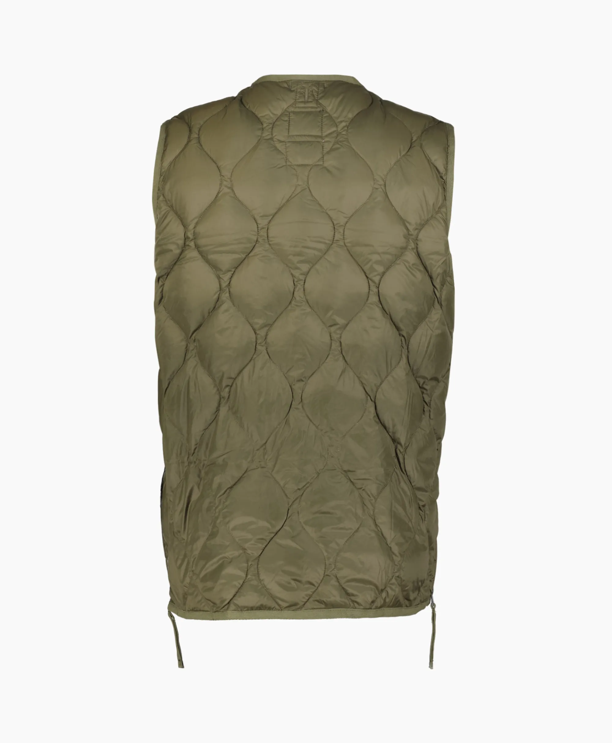 Taion Bodywarmer Military V Neck Olijf*Heren Jassen