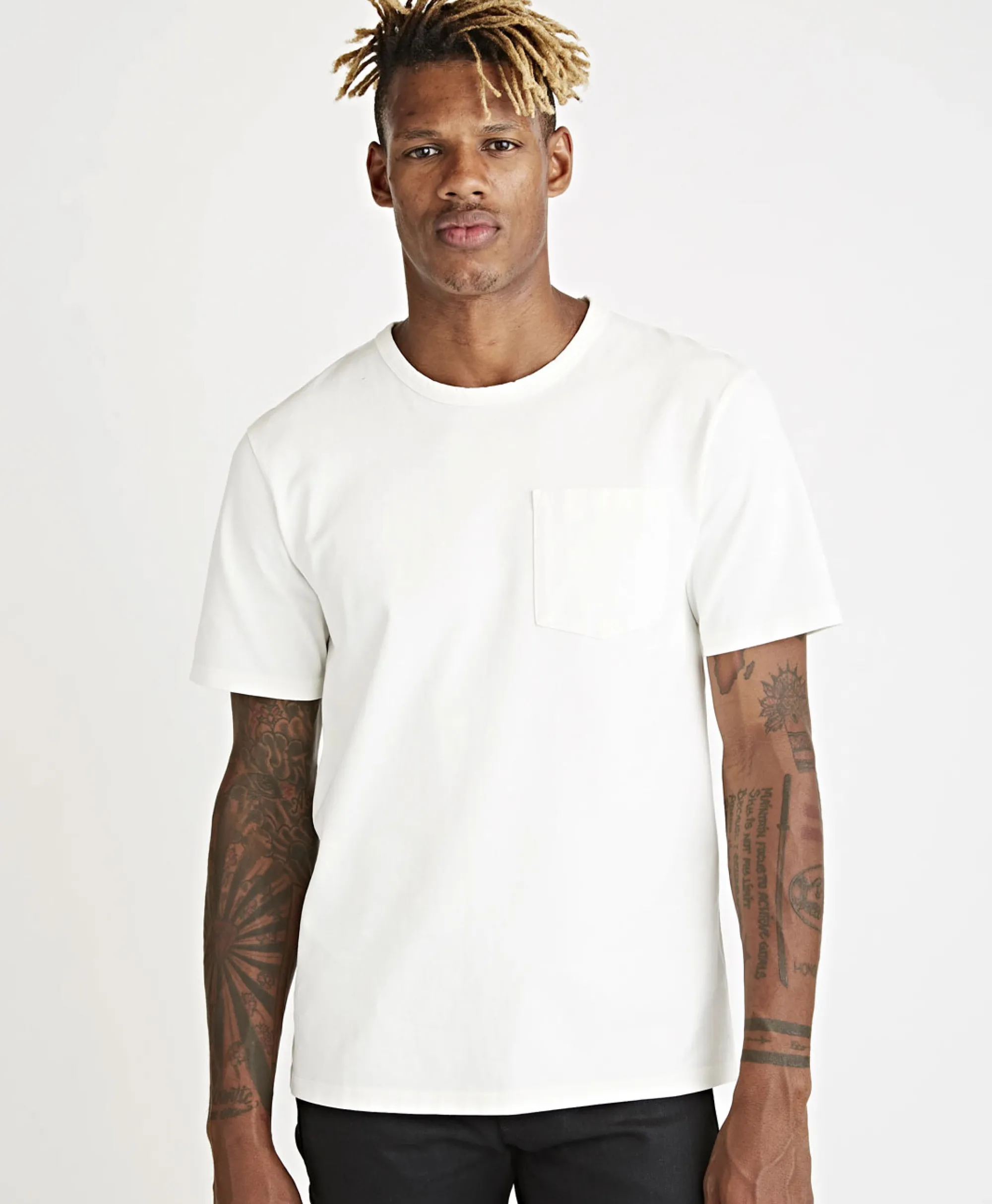 Tenue. T-Shirt Korte Mouw John Wit*Heren T-Shirts