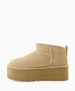 Ugg Enkellaars W Classic Ultra Mini Platform Beige*Dames Laarzen