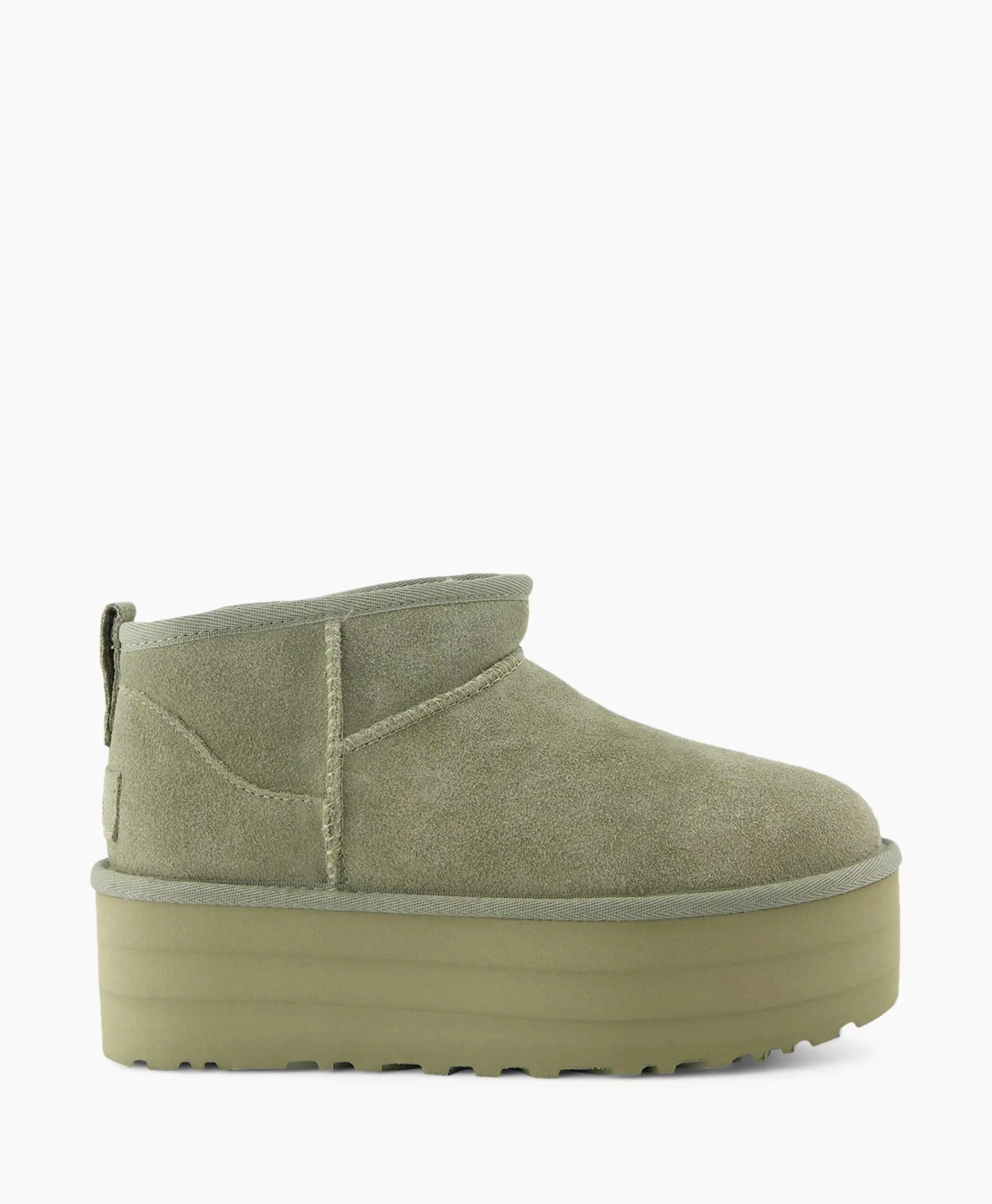 Ugg Enkellaars W Classic Ultra Mini Platform Groen*Dames Laarzen