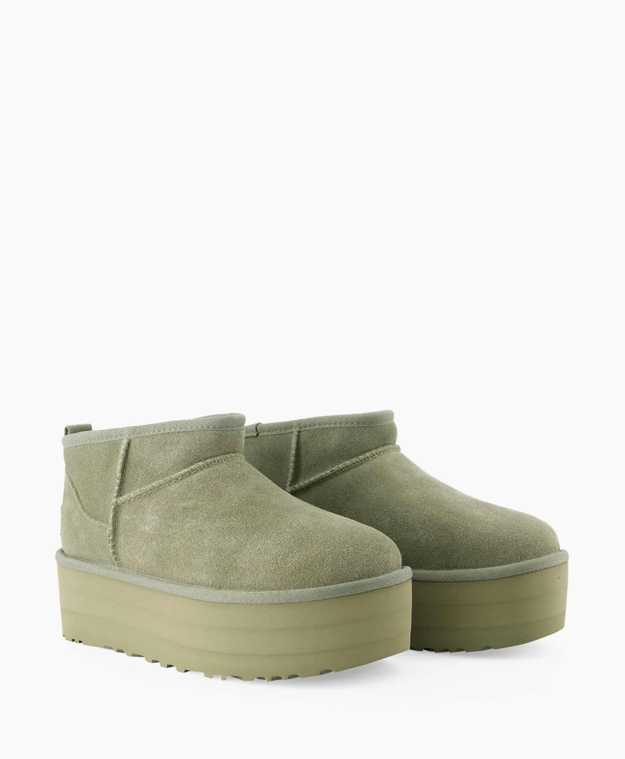 Ugg Enkellaars W Classic Ultra Mini Platform Groen*Dames Laarzen