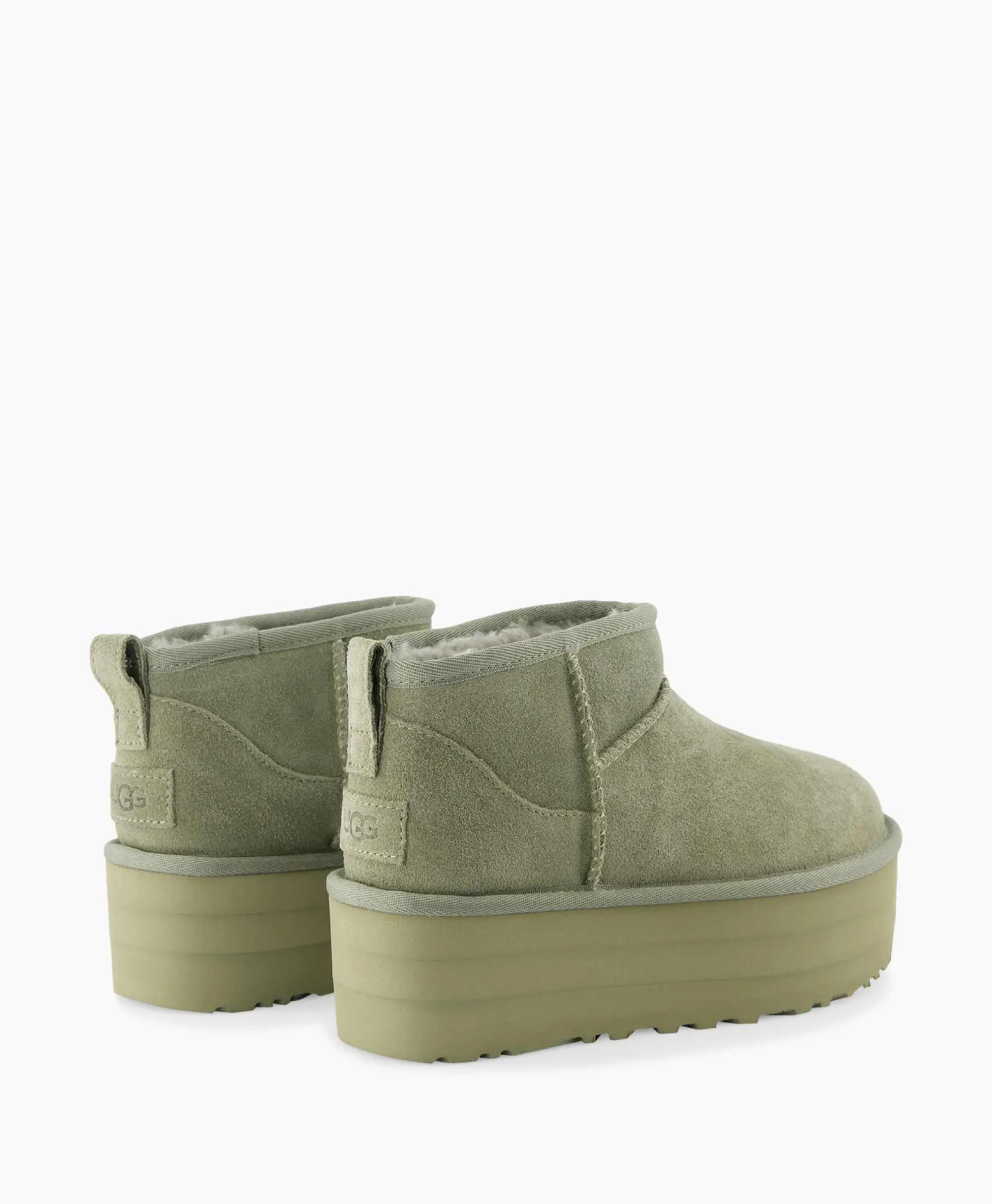 Ugg Enkellaars W Classic Ultra Mini Platform Groen*Dames Laarzen