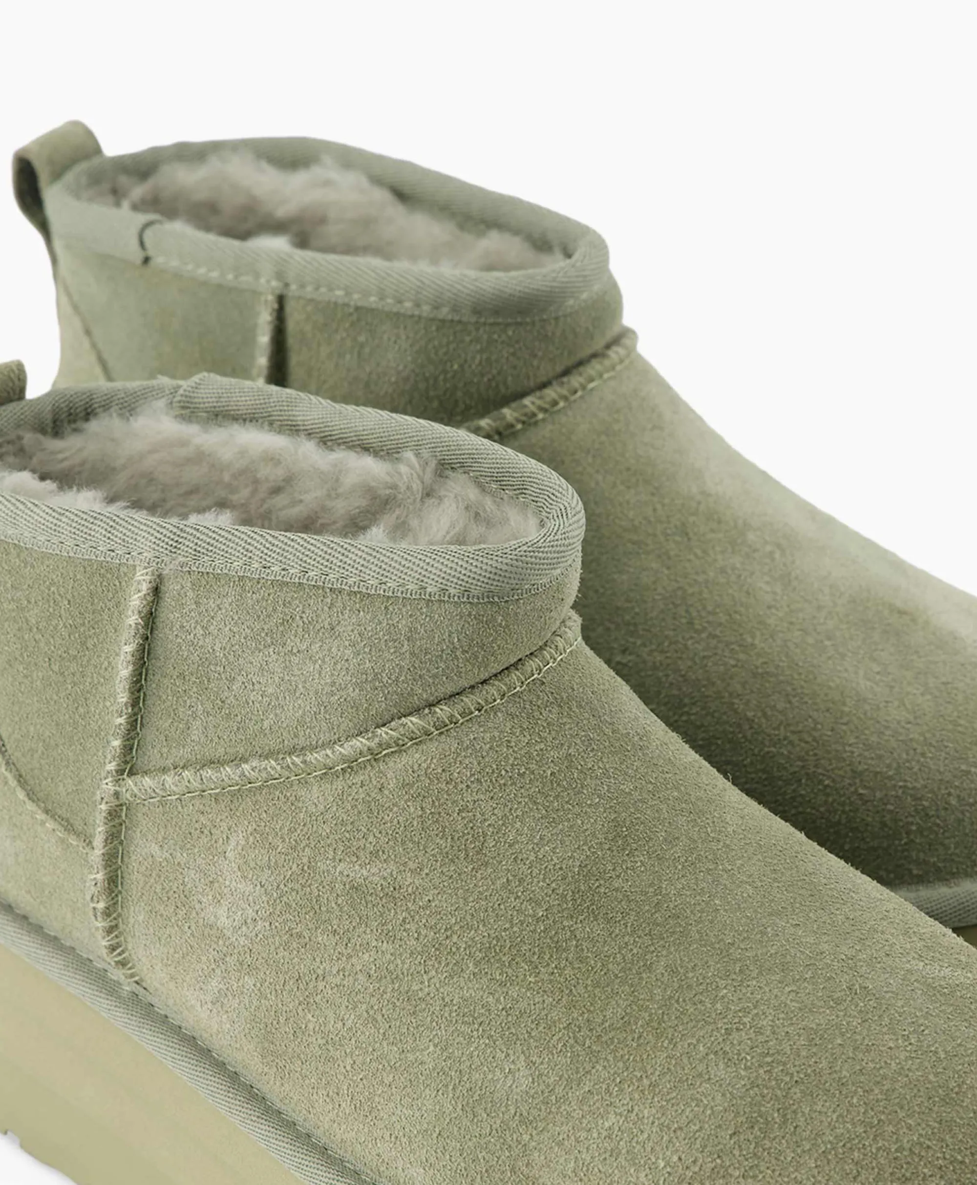 Ugg Enkellaars W Classic Ultra Mini Platform Groen*Dames Laarzen