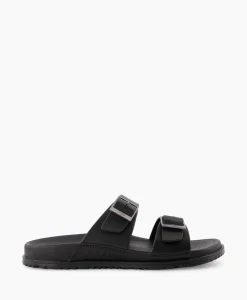 Ugg Sandaal Wainscott Buckle Slide Black Jeans*Heren Sandalen