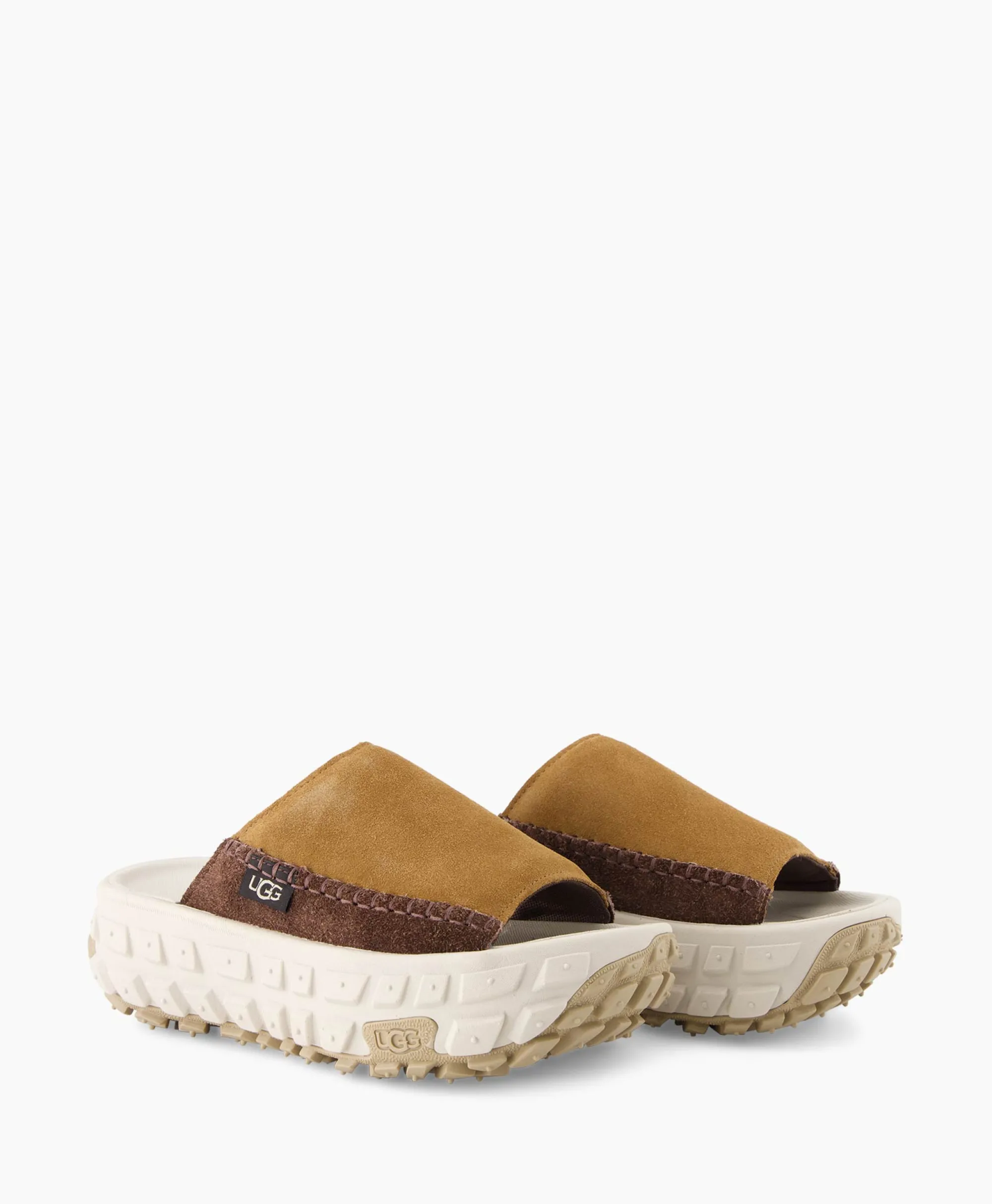 Ugg Sandaal Zonder Hak W Venture Daze Slide Licht Bruin*Dames Sandalen