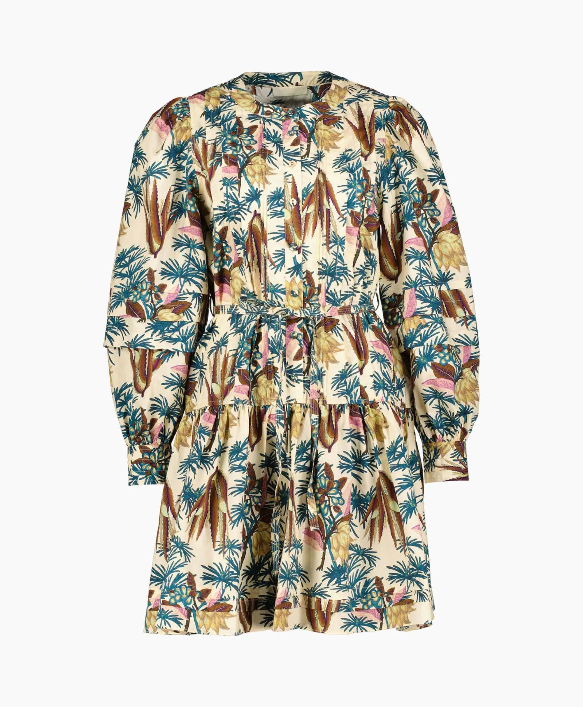 Ulla Johnson Mini Jurk Karina Midden Geel*Dames Jurken