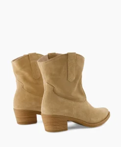 Unisa Enkellaars Gwen_Bs Beige*Dames Laarzen